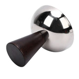 Serving Dessert Bowl Stainless Steel Multifunctional Wooden Base Yogurt Snack Candy Cup for Hotel Home Glossy Style
