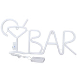 BAR Neon LED Purple 24‑key Remote Control 8‑mode Wall Light Neon Lights for Family Restaurant PARTY BarWine Glass Blue Light