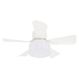 Ceiling Fan with Light 3 Colors Dimmable Quiet LED Ceiling Fan Lamp Screw in E26 Base Timer Function APP Control White