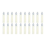 20 PCS Flameless Candles with Remote Control Realistic Warm White LED Candles Battery Powered Christmas Tree Flickering Taper Candle Lights with Clips for Wedding Party Decoration