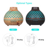 400ml U-ltrasonic Acoustic Air Humidifier Aroma Diffuser Mist Maker with Remote Control Controller 7 Colorful Lights Design 4 Levels T-imer T-ime Setting Double Spray Modes for Yoga Relax Office Home Bedroom Living Room Study Spa