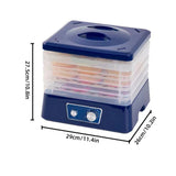 Dehydrators for Food and Jerky with 5 Drying Racks 95-158℉ 8 Gears Temperature Adjustable Vegetable Fruit Dehydrator with Large Knob Control and Clear Food Grade PP Grill Rack