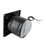 190mm 40W 220V Wall Mounted Exhaust Fan Low Noise Home Bathroom Kitchen Garage Ventilation (Black)