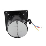 190mm 40W 220V Wall Mounted Exhaust Fan Low Noise Home Bathroom Kitchen Garage Ventilation (Black)