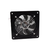 190mm 40W 220V Wall Mounted Exhaust Fan Low Noise Home Bathroom Kitchen Garage Ventilation (Black)