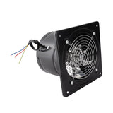 190mm 40W 220V Wall Mounted Exhaust Fan Low Noise Home Bathroom Kitchen Garage Ventilation (Black)