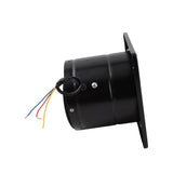 190mm 40W 220V Wall Mounted Exhaust Fan Low Noise Home Bathroom Kitchen Garage Ventilation (Black)