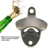 Wall Mounted Zinc Alloy Beer Bottle Opener Soda Glass Caps Remover Open Tool for Home Bar(5pcs)