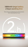 AWEI KA23 Wireless Bluetooth Soundbar, RGB Dynamic Lighting Stereo Speaker，black
