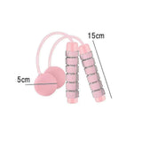 Jump Rope,Ropeless Jump Ropes For Fitness,skipping Rope For Wellness Beginners,adults Workout - Pink