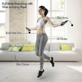 Jump Rope,Ropeless Jump Ropes For Fitness,skipping Rope For Wellness Beginners,adults Workout - Pink