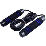 Adjustable Speed Jump Rope with Soft Memory Foam Handles, Tangle-Free Skipping Rope for Fitness, Cardio Workout & Exercise - Blue