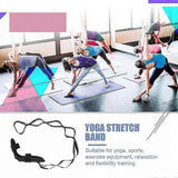 Yoga Stretching Strap for Physical Therapy, Non-Stretch Exercise Strap with Foot Loop for Pilates, Dance & Flexibility Training