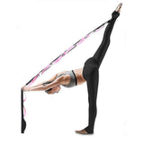 Yoga Stretch Strap with Handles for Stretching, Non-Elastic Exercise Strap for Physical Therapy, Pilates, Yoga & Flexibility Training - Silver
