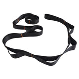 Yoga Stretch Strap with Handles for Stretching, Non-Elastic Exercise Strap for Physical Therapy, Pilates, Yoga & Flexibility Training - Black