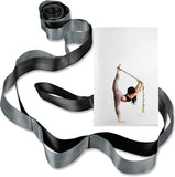 12 Loop Yoga Stretch Strap, Non-Elastic Stretching Strap for Yoga, Pilates, Physical Therapy & Flexibility Training - Gray