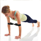 Infinity Yoga Stretch Strap, Double Loop Stretching Strap for Yoga, Pilates, Physical Therapy & Flexibility Training - Purple