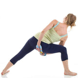 Infinity Yoga Stretch Strap, Double Loop Stretching Strap for Yoga, Pilates, Physical Therapy & Flexibility Training - Black