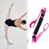 Yoga Strap Yoga Stretching Strap Premium Fitness Portable Exercise Dance - Rose Red