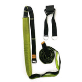 Yoga Strap for Stretching Multifunction Back Bend Assist Trainer Door Waist Back Leg Stretch Strap for Dancing Gym Green