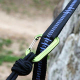 2pcs Hammock Tree Straps Set Effortless Operation Lightweight Stretching Straps Suitable for Hiking Camping - Blue