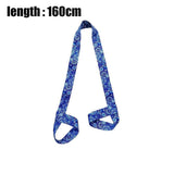 2-in-1 Yoga Mat Carry Strap & Stretch Strap with Adjustable Buckles for Yoga, Pilates & Fitness - Dark Blue