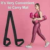 Yoga Mat Straps Adjustable Rings Fitness Mat Holder Gym Mat Carrier Portable Shoulder Straps Sling Stretch Straps for All Mat Sizes