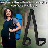 Yoga Mat Straps Adjustable Rings Fitness Mat Holder Gym Mat Carrier Portable Shoulder Straps Sling Stretch Straps for All Mat Sizes