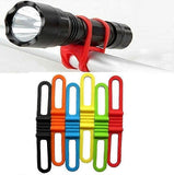 2pcs Bicycle Silicone Band High Stretch Silicone Straps Bicycle Fixing Straps - Yellow