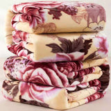 Flannel Blanket Polyester Geometric 120x200cm Ye Language 180*200cm about 1.2kg