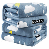 Flannel Blanket Polyester Geometric 120x200cm Lightning Thundercloud 150*200cm about 1.0kg