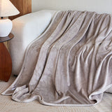 Mianyu Coral Velvet Blanket Solid Color 100X120CM Lotus root starch 100X120CM-nude blanket