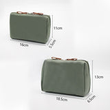 Ai Cheng Space Makeup Bag Travel Storage Hand-held cosmetic bag [green] small size