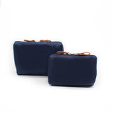 Ai Cheng Space Makeup Bag Travel Storage Hand-held cosmetic bag [navy blue] small size