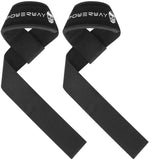 Deadlift Wrist Lifting Straps 2Pc Neoprene Cushion Rose Red