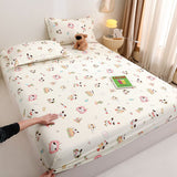 Yuan sheng home textiles Cartoon Dog Fitted Sheet. Cartoon white bear 120cm/200cm thin mattress model
