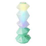 RGB Magic Crystal Speaker Lamp with Bluetooth, Music Sync, and Ambient Lighting for Gaming Desk, Bedroom, or Home Decor (White)