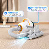 Smart Pet Grooming Dryer with Adjustable Speed Temperature and Replaceable Nozzles for Quick Drying and Loose Hair Removal After Bathing for Cats and Dogs at Home (Single Blow Pet Dryer)