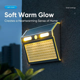Solar Powered Motion Sensor Wall Light with Dual-Head LED Spotlight, IP65 Waterproof Outdoor Security Lamp for Patio, Doorway, Stairs, and Building Exterior, Auto On/Off at Dusk, 4 Adjustable Lighting Modes, Energy-Efficient and Weather-Resistant (3PCS)
