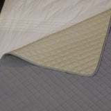Cooling Quilted Pet Bed Mat with Bolsters for Summer, Soft Rectangular Sofa Cover Pad for Small to Large Dogs and Cats (Light Blue, 70*70cm)
