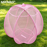 Portable Foldable Pet Playpen Pop Up Mesh Tent for Small Cats Dogs Rabbits Guinea Pigs Indoor Outdoor Travel Use with Zipper Opening and Protective Guard (Blue)