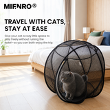 Portable Foldable Pet Playpen Pop Up Mesh Tent for Small Cats Dogs Rabbits Guinea Pigs Indoor Outdoor Travel Use with Zipper Opening and Protective Guard (Pink)