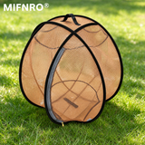 Portable Foldable Pet Playpen Pop Up Mesh Tent for Small Cats Dogs Rabbits Guinea Pigs Indoor Outdoor Travel Use with Zipper Opening and Protective Guard (Pink)