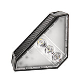 Solar Powered Triangle Step Light with Monocrystalline Silicon Panel, Auto On at Dusk, IP65 Waterproof for Outdoor Stairs, Pathways, Patios, and Garden Steps – Choose Cool White 6000K or Warm Yellow 3000K for Safe Nighttime Illumination (12PCS, Cool White