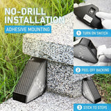 Solar Powered Triangle Step Light with Monocrystalline Silicon Panel, Auto On at Dusk, IP65 Waterproof for Outdoor Stairs, Pathways, Patios, and Garden Steps – Choose Cool White 6000K or Warm Yellow 3000K for Safe Nighttime Illumination (24PCS, Cool White