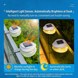 Solar Powered Fence Light with Durable ABS+PC Housing, Monocrystalline Silicon Panel, and Adjustable Mounting Clip for Outdoor Garden, Patio, Deck, and Walkway Illumination in Warm White or Cool White (4PCS, Black Housing‑Warm White Light)