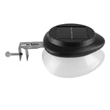 Solar Powered Fence Light with Durable ABS+PC Housing, Monocrystalline Silicon Panel, and Adjustable Mounting Clip for Outdoor Garden, Patio, Deck, and Walkway Illumination in Warm White or Cool White (8PCS, Black Housing‑Warm White Light)