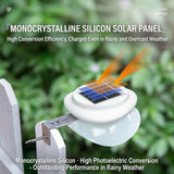 Solar Powered Fence Light with Durable ABS+PC Housing, Monocrystalline Silicon Panel, and Adjustable Mounting Clip for Outdoor Garden, Patio, Deck, and Walkway Illumination in Warm White or Cool White (8PCS, Black Housing‑Warm White Light)