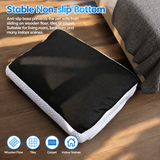 Cooling Pet Sofa Bed for Cats and Dogs, Breathable Ice Silk Bean Fabric with Supportive Edges, Removable Washable Cover, Non-Slip Bottom, Ideal for Summer Lounging in Living Rooms and Bedrooms (Light Blue, M)