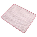 Cooling Pet Mat for Dogs and Cats, Summer Heat Relief Bed Pad with Breathable Mesh and Soothing Gel Layer, Ideal for Sofa Floor Crate Car Seat and Outdoor Use (Grey, L)